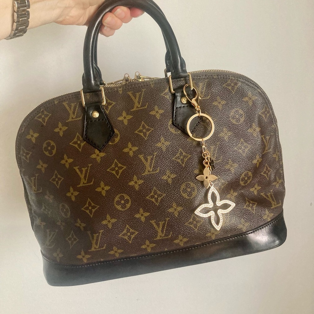 Authentic Louis Vuitton Alma  Monogram Handbag. Customized